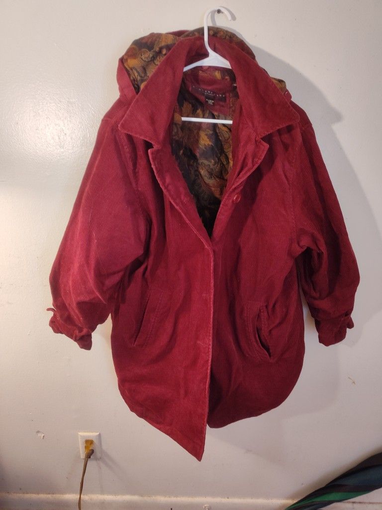 Misty Harbor Corduroy Jacket Hoodie Extra Large