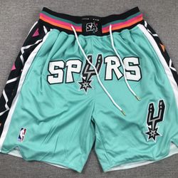 Spurs Just Don Shorts Size Small-2X