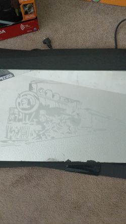Vintage Train Mirror 25" x 15"