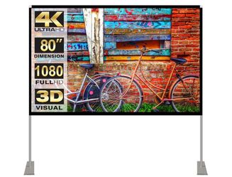 Portable projector screen stand