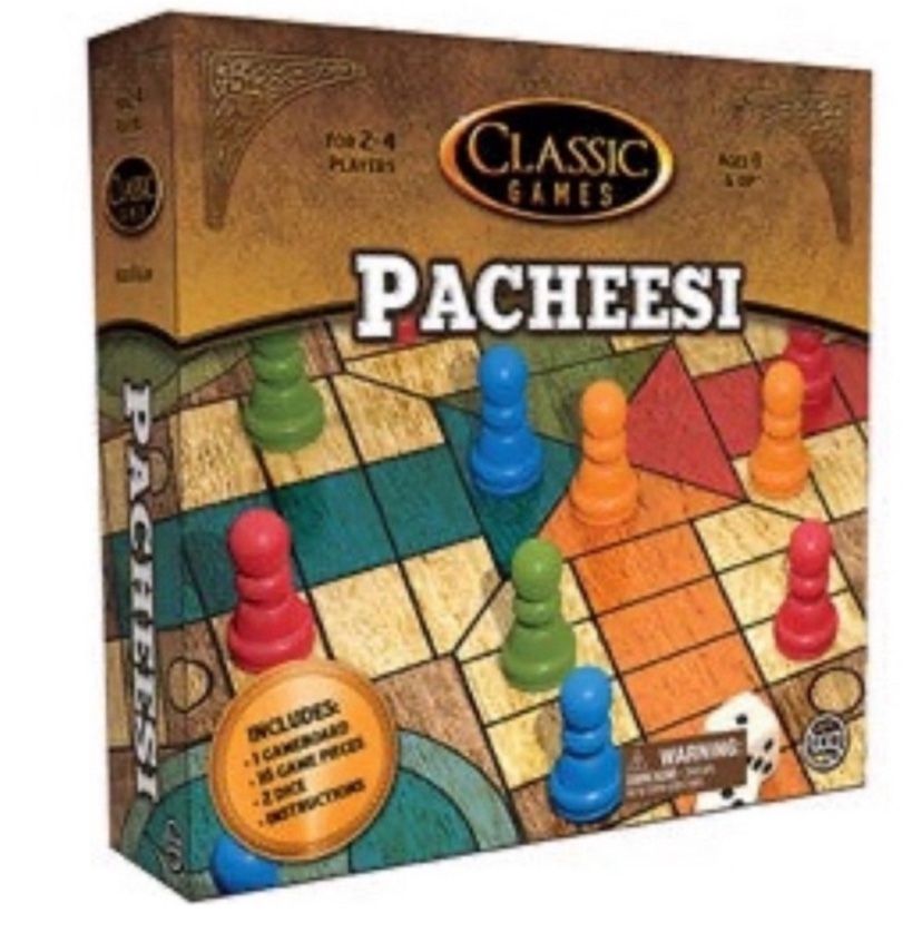 TCG Pacheesi Board Game Classic Games Colorful Pieces Red Blue Green Yellow NWOT
