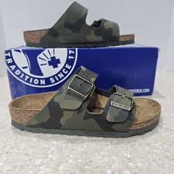 Birkenstock Arizona Desert Soil Camouflage Green Narrow EU36 / US 5 NIB