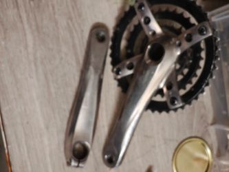 Bicycle Crankset with Double Chainrings