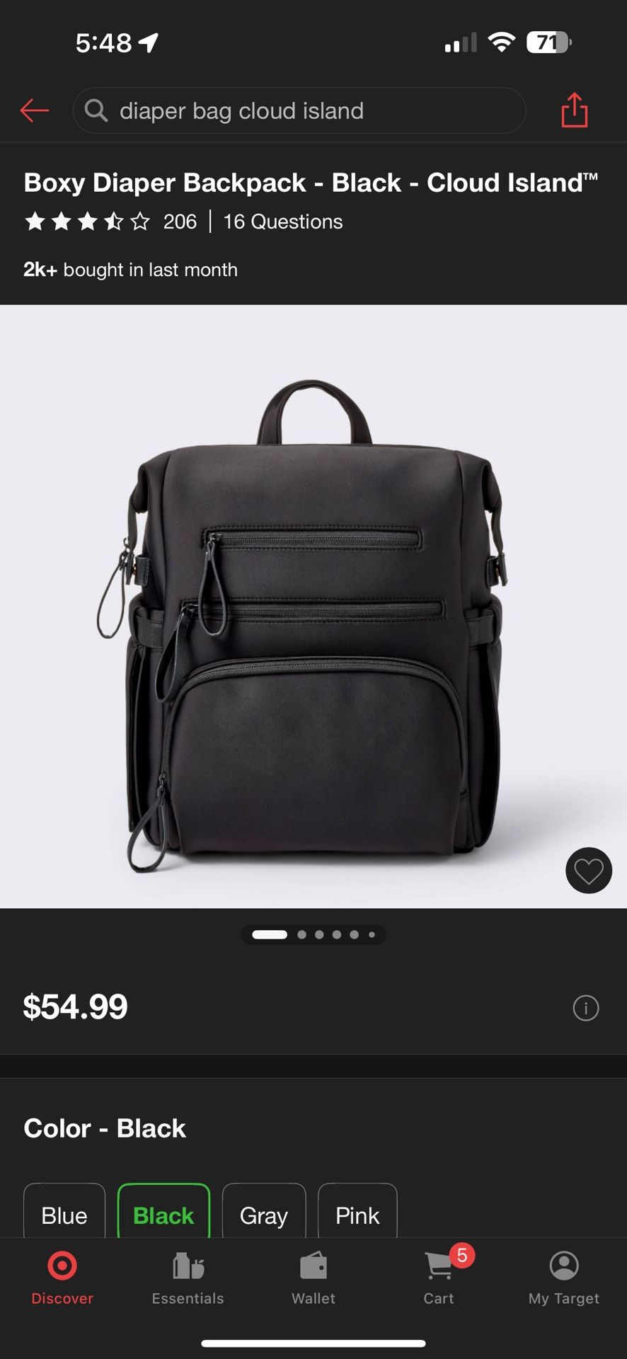 Target Cloud Diaper Bag