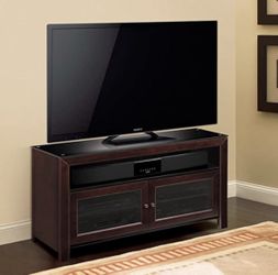 Fully Assembled WMFC503 50" TV Stand for TVs up to 55", Deep Mahogany