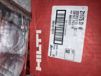 Hilti  3/8 Inch Bolts 10 Box’s