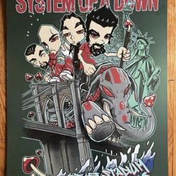 System Of A Down MetLife Poster