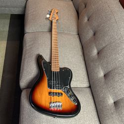 Squire Jaguar With Upgraded Flame Roasted Maple Neck