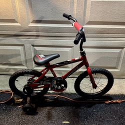 Red Huffy 16” Rock It Kids Bike 