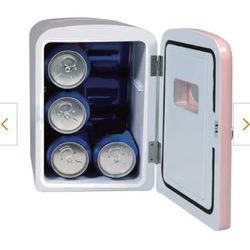 Pink Retro Mini Fridge NEW IN BOX 