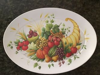 Vintage Brookpark Melamine Autumn Harvest Platter