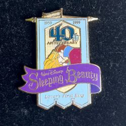 DISNEY 40th ANNIVERSARY SLEEPING BEAUTY PIN "LIMITED EDITION” 