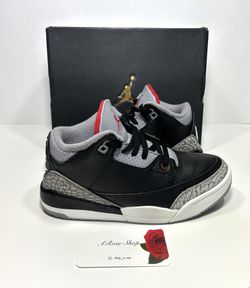 Nike Air Jordan 3 Retro OG PS ‘Black Cement’ (DM0966 010) Shoes Size: 2.5Y