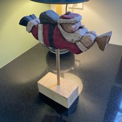 Hand Carved Wooden Santa 🎅🏻 