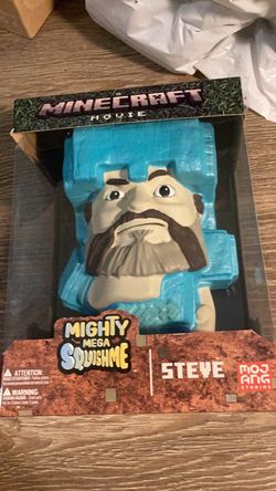 Minecraft Movie Mighty Mega SquishMe Steve