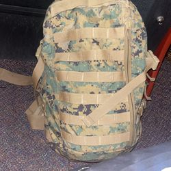 Army Green Camo Backpack 