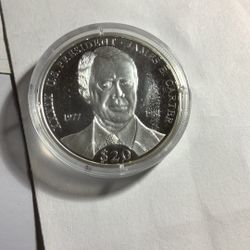 2000 Liberia .999 Silver $20 Coin For Trade 