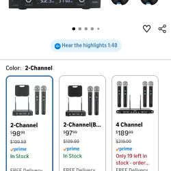 Microphone 🎤 Wireless  Audio Speakers 