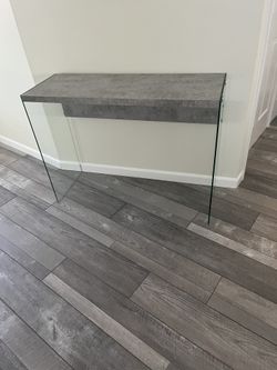 GLASS & METAL TABLE