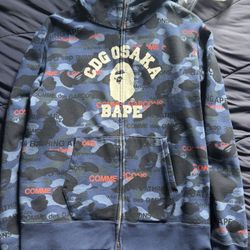 Bape X Comme Des Garçons Osaka Sweater Size XL