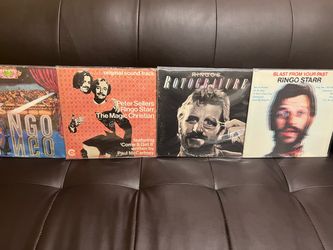 4 Vintage Vinyl Record Albums LP Ringo Starr The Beatles