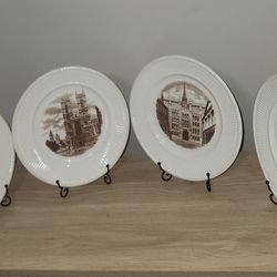 Set of 8 Wedgewood "Old London Views" Collectors' Plates