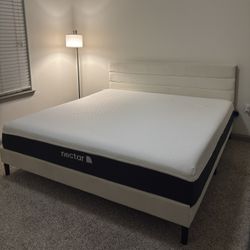 Bed frame with Nectar mattress Great condition 