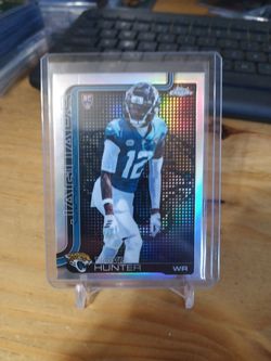 Travis Hunter lightboard Logo refractor