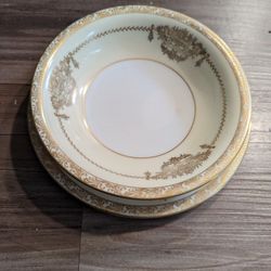 NORITAKE CHINA - BANCROFT 5481 PATTERN- Small bowl And Saucer Dish