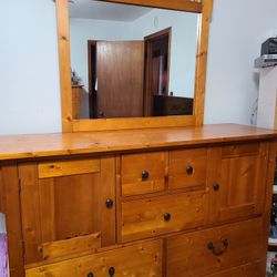 Beautiful Spacious Dresser with Mirror