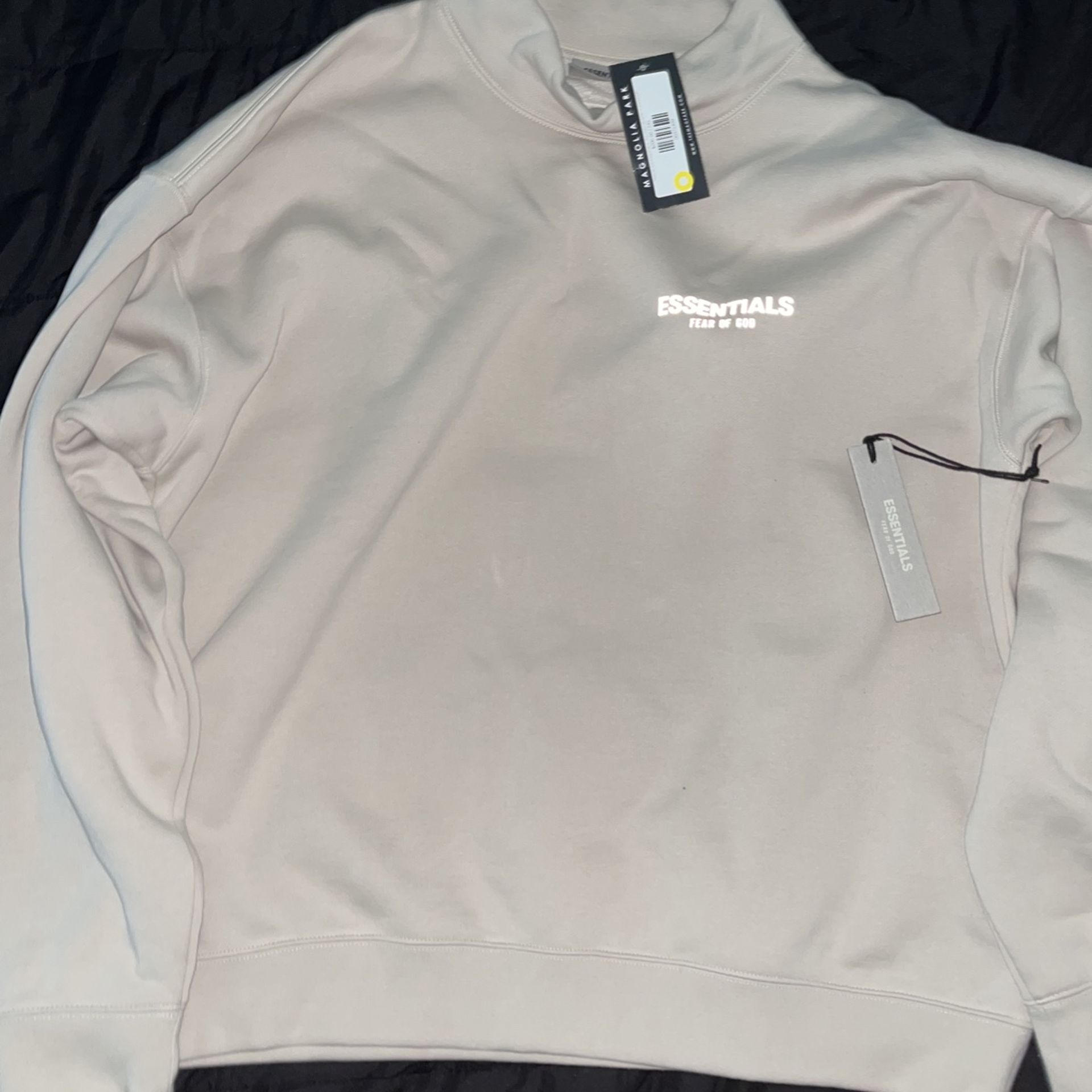 essentials fear of god pullover mock neck