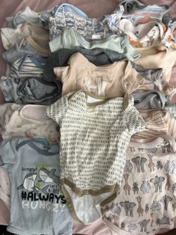 20 Pair Of Onesies For Boy!