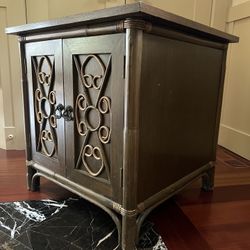 MCM Wood and Wicker cabinet 