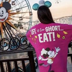 Disney Parks Life is Too Short to Eat,”Food & Wine Festival Spirit Jersey available in Size Large and X-Large NWT Serious inquiries only please Low o