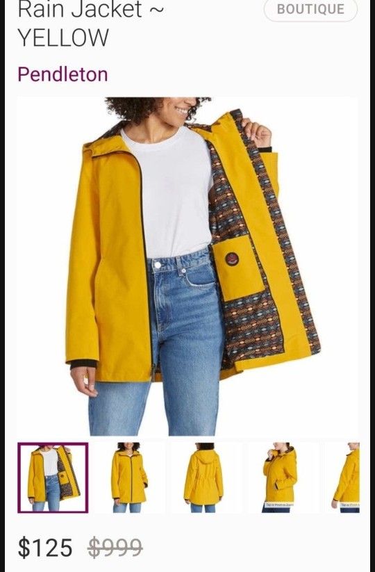Pendleton raincoat XL women's