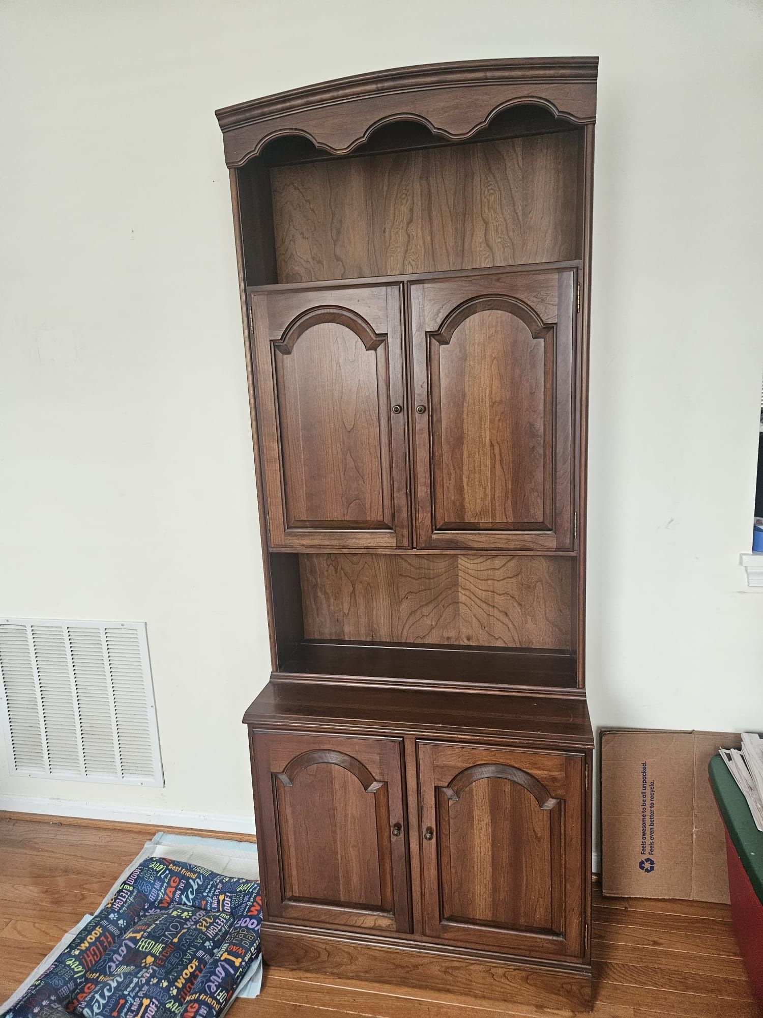 Vintage Solid Wood Hutch / Cabinet – $250 OBO