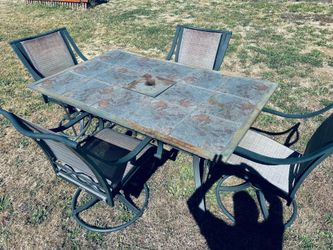 Outdoor table and chairs