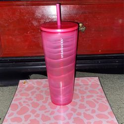 brand new pink starbucks cup!