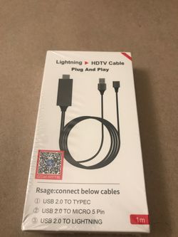 Lightning HDTV cable brand new #4