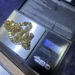 14k Monaco Cuban Chain 22 Inches 