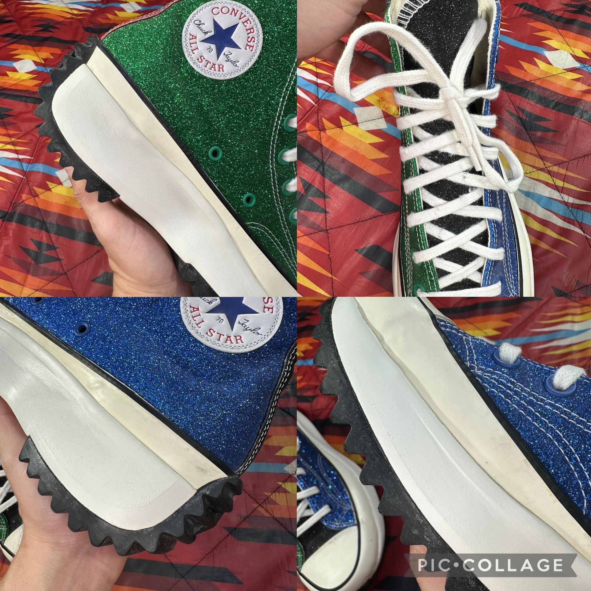 Converse J.W. Anderson Run Star Hike Glitter 164842C Sneakers Mens 
