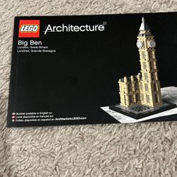 LEGO - Big Ben = Architecture (Retired Product)