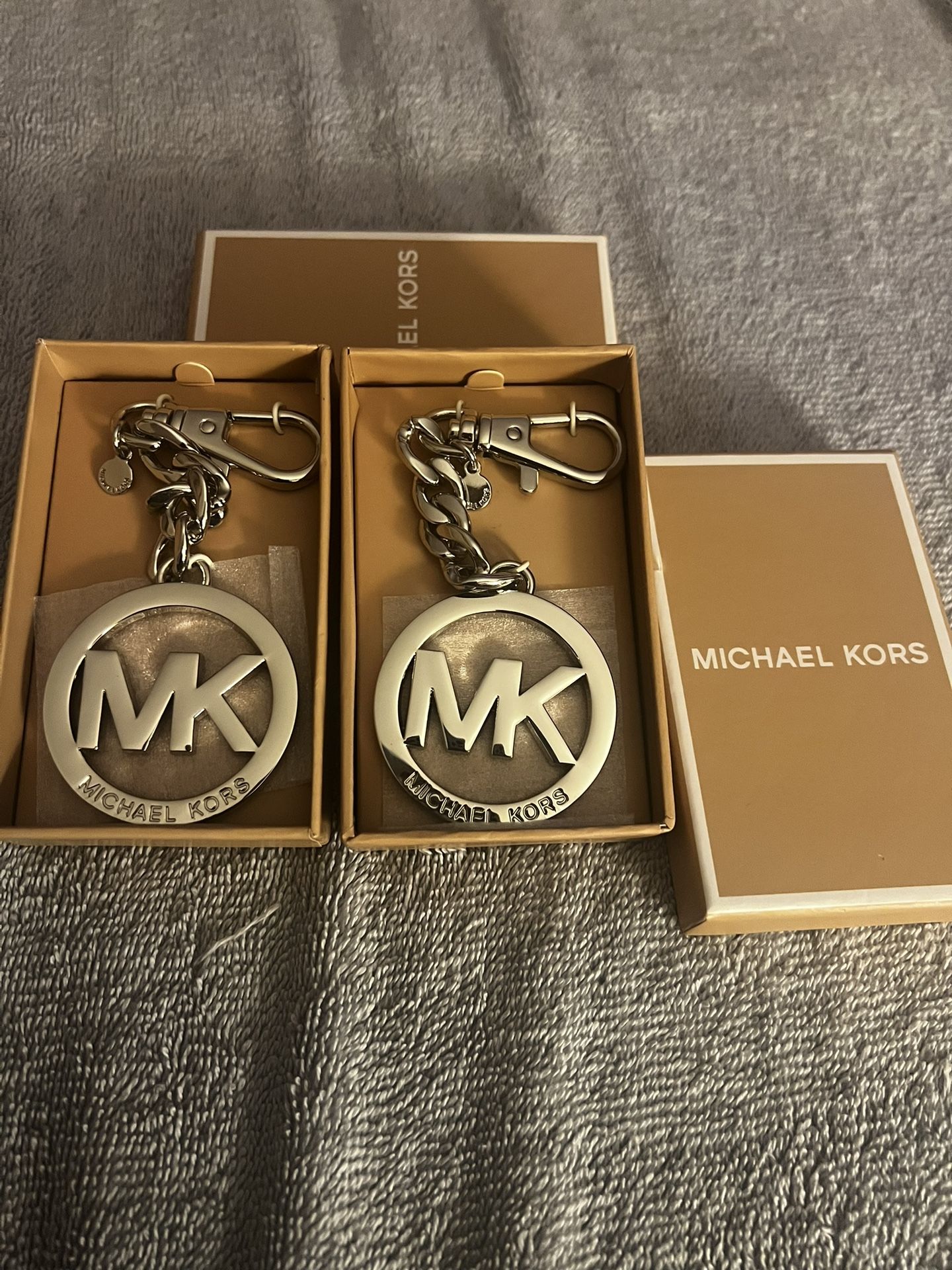 Michael Kors Signature Logo Keychain Medallion