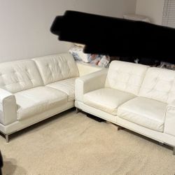 White Leather Couch
