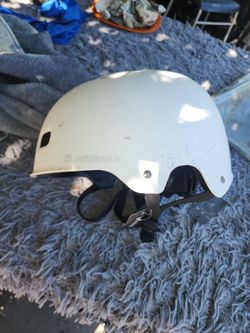 White Bike Helmet with Vents