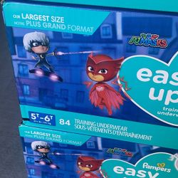 Brand New Pampers Easy Up Diapers For Boy 3T-4T 124 PCs