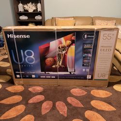 Hisense U8 Series 55” Mini-LED 4K TV (2024 Model) – Brand New / Sealed