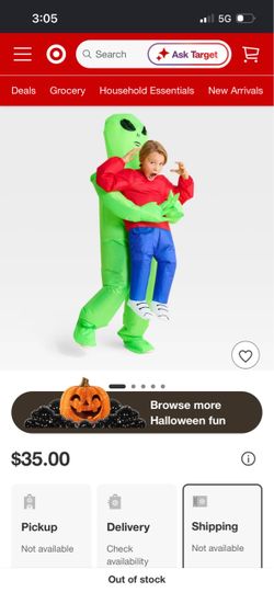 Inflatable Alien Abduction Halloween Costume