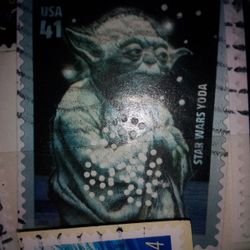 Yoda Starwars Stamp For Collection 