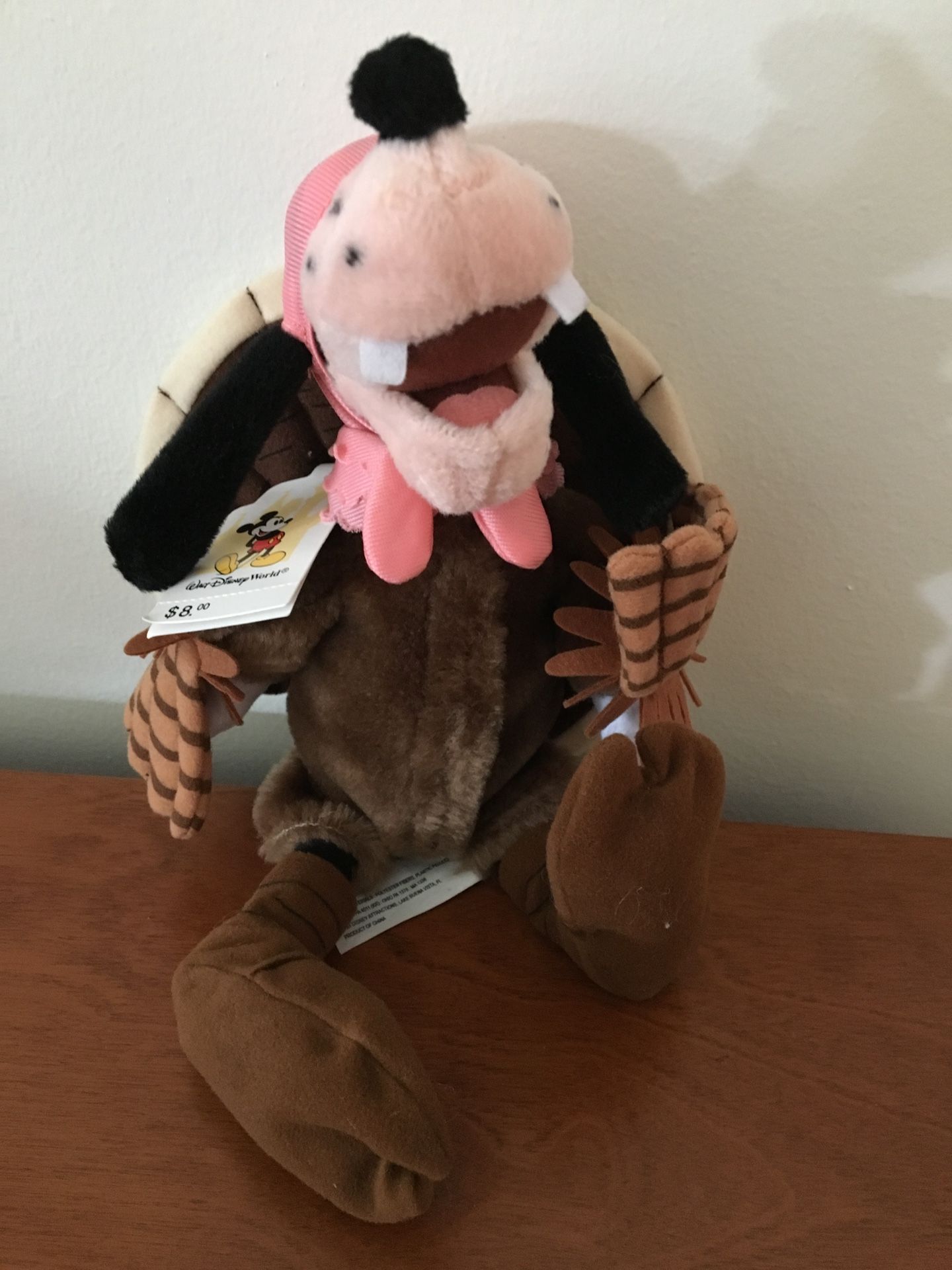 Disney brand new W/tags Goofy Turkey bean bag